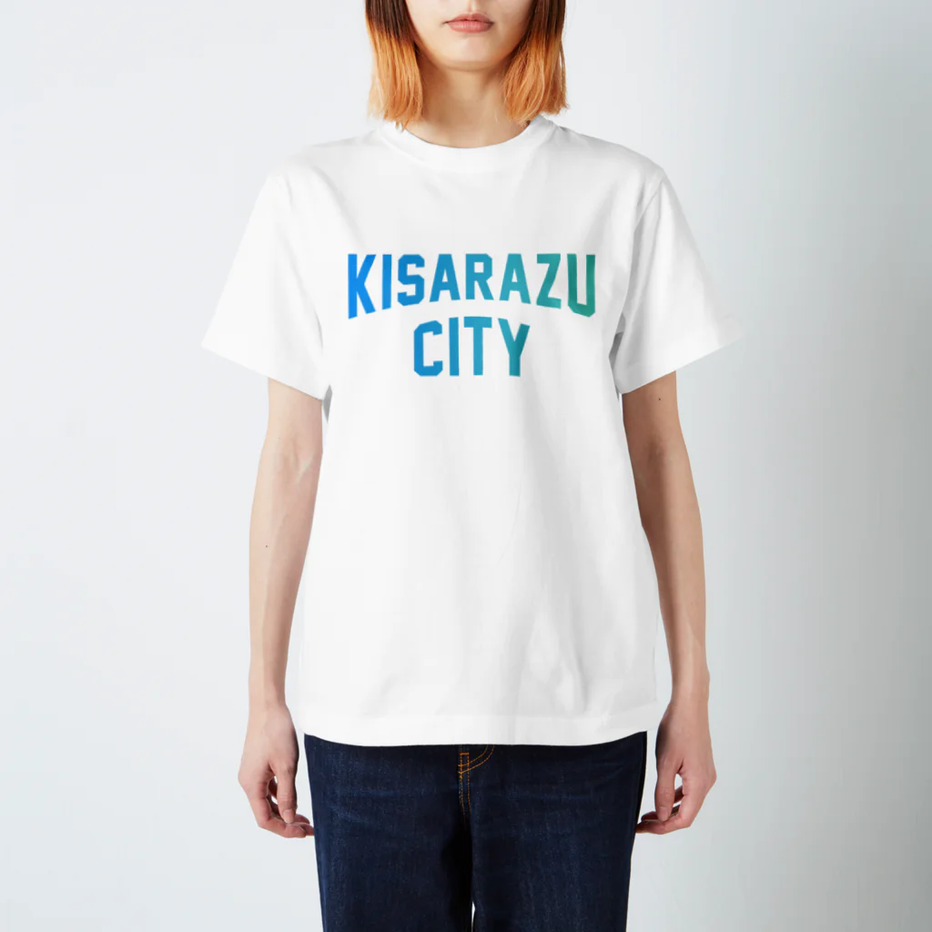 JIMOTOE Wear Local Japanの木更津市 KISARAZU CITY ロゴブルー Regular Fit T-Shirt