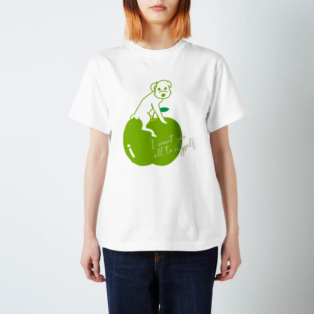 yuna abe (ぱつこ)のGreen Apple Regular Fit T-Shirt