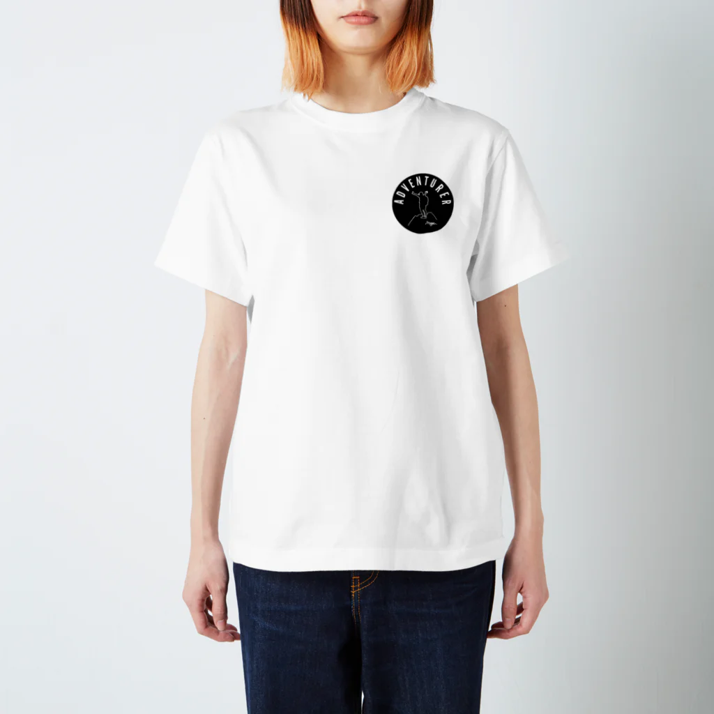 ちゃんまゆの誰もが冒険家グッズ（黒丸ver) Regular Fit T-Shirt