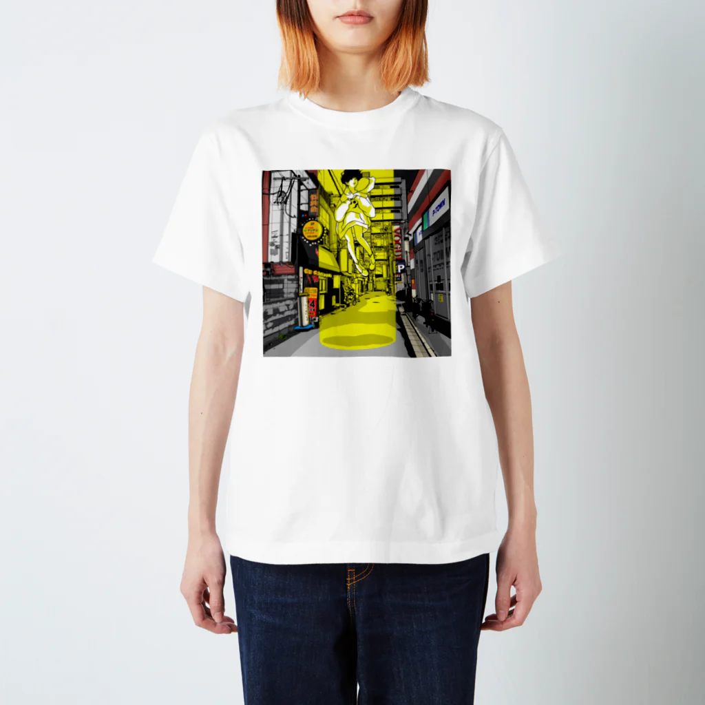 kozi69之SUZURIの路地裏とSF Regular Fit T-Shirt