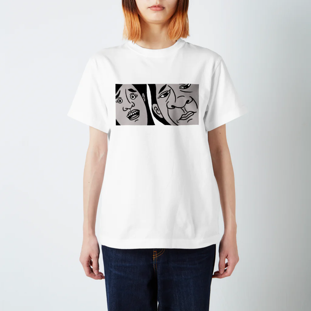 ホビヲの映画感想画のTシャツ屋さんの 何かを思い出す親娘 Regular Fit T-Shirt