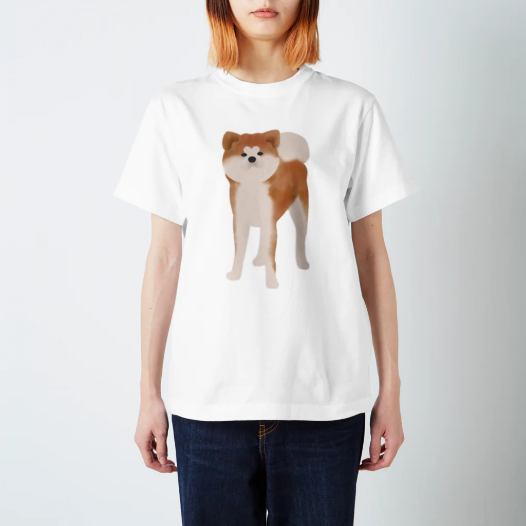 LEMONnoLEの秋田犬【赤毛】 スタンダードTシャツ