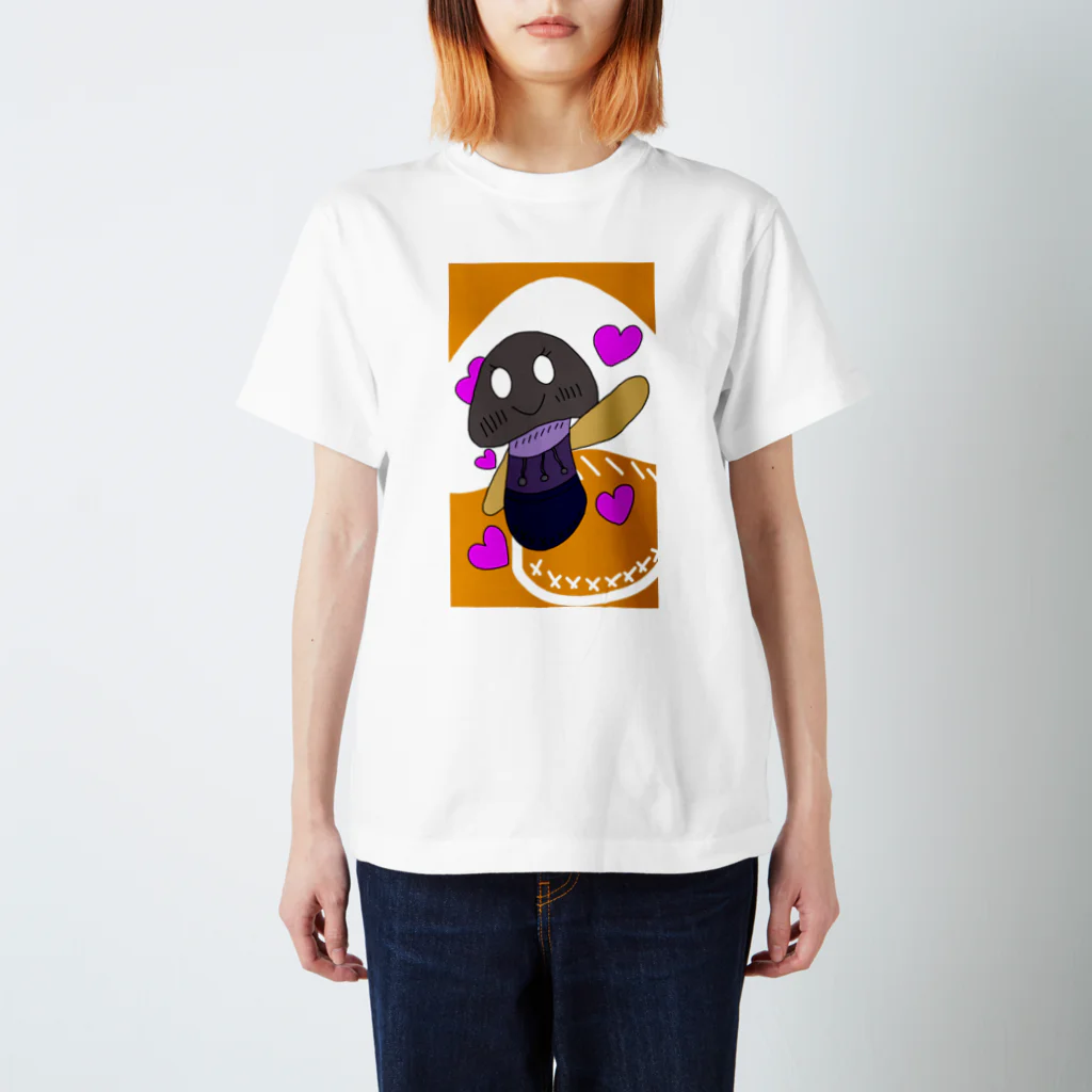 しらいぬしのきのこきのこ スタンダードTシャツ