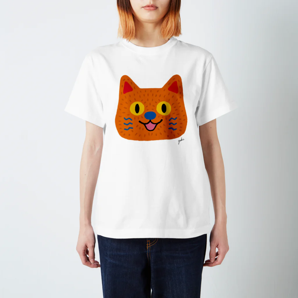 ぽんぽん広場のオレンジねこさん スタンダードTシャツ