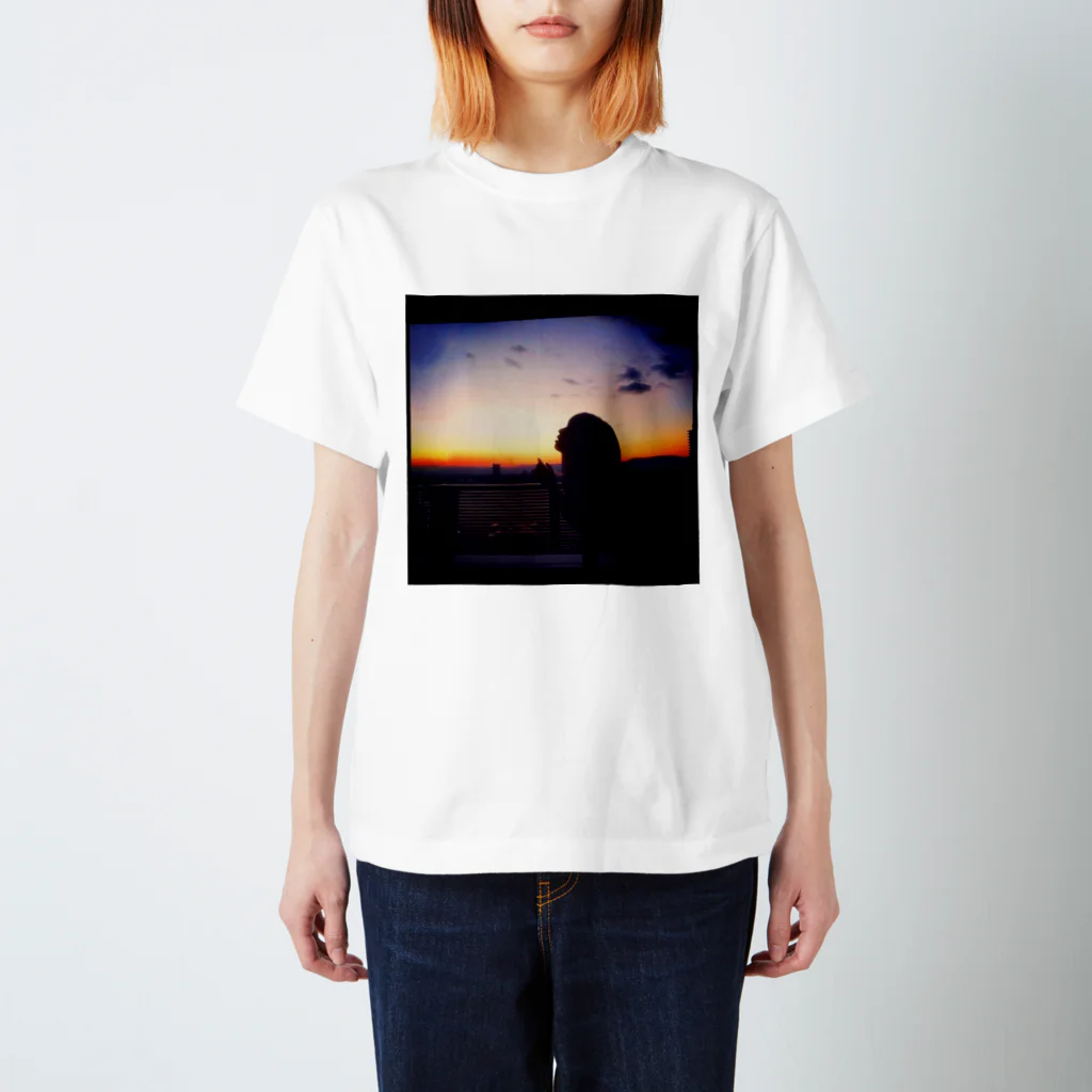 癒しショップの夕陽 Regular Fit T-Shirt