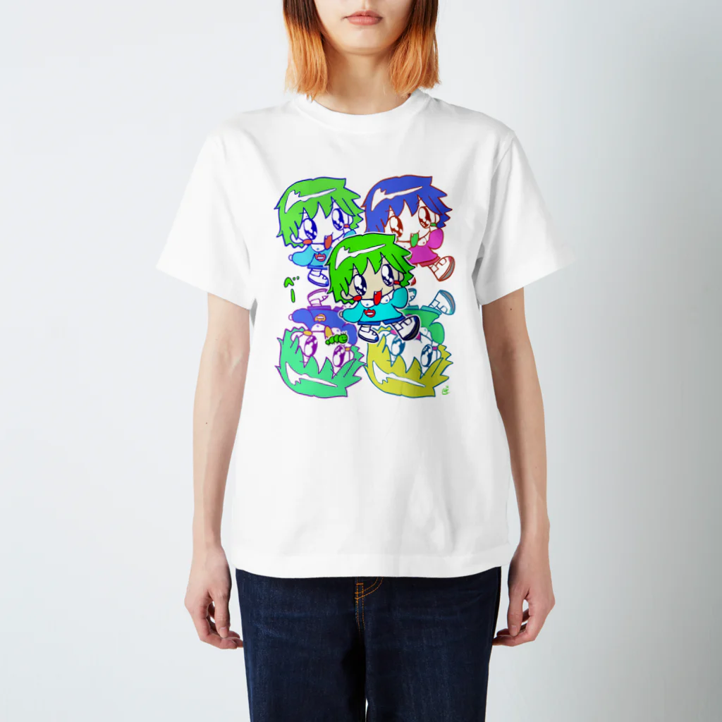 ザクロアメのおとこのっこベー スタンダードTシャツ