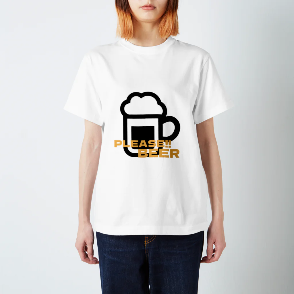 NaoのPleaseシリーズ「BEER」 スタンダードTシャツ