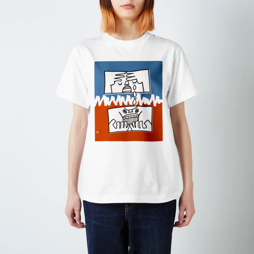 osaru_no_teの悲しみと怒り スタンダードTシャツ