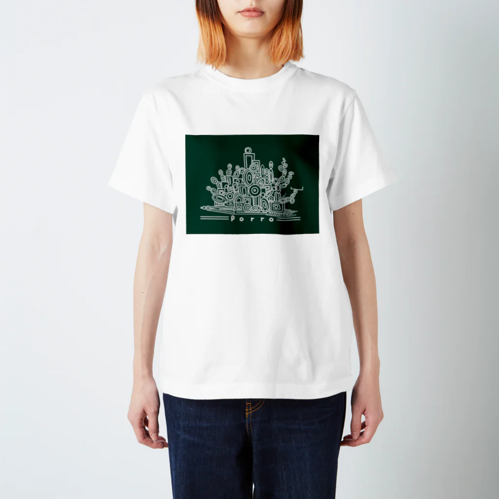 PorroのPorroオリジナルTシャツ（グリーン）） スタンダードTシャツ