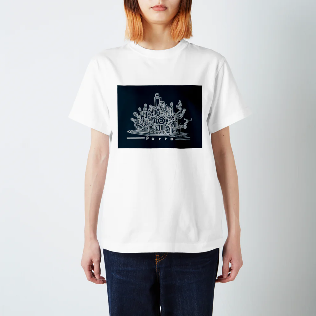 PorroのPorroオリジナルTシャツ（ネイビー） スタンダードTシャツ