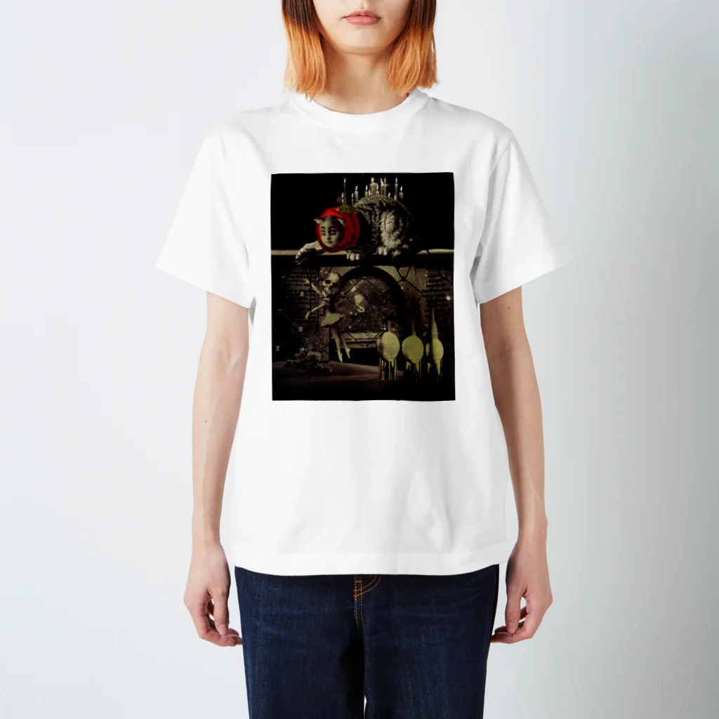 minorysのPlaying cat スタンダードTシャツ