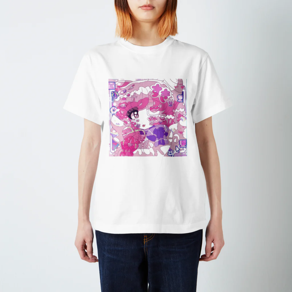 ムラサキゲジゲジのオンラインショップのマカロン Love Candy Regular Fit T-Shirt