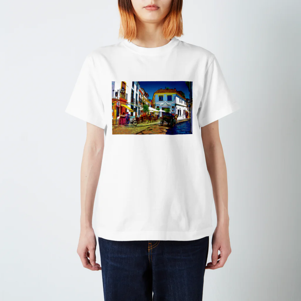 GALLERY misutawoのスペイン コルドバの街角 Regular Fit T-Shirt