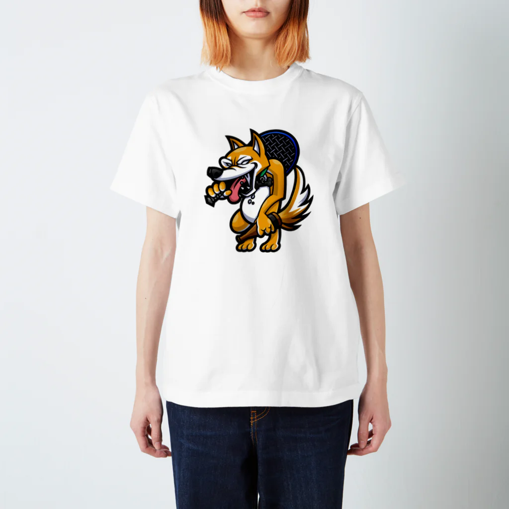 狂犬　尊(タケル)の柴犬TAKERU スタンダードTシャツ