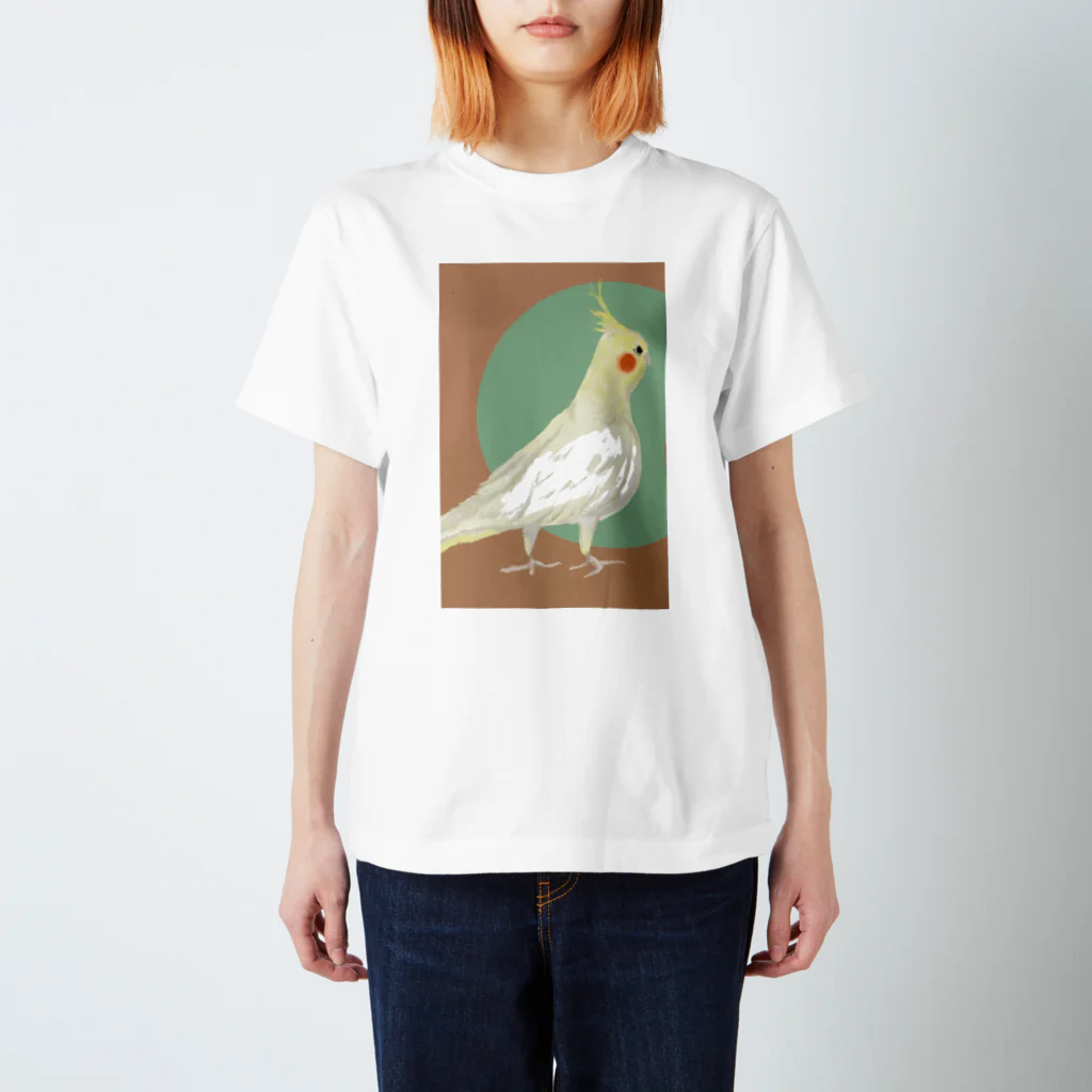 小鳥のおみせやさんのオカメインコ スタンダードTシャツ