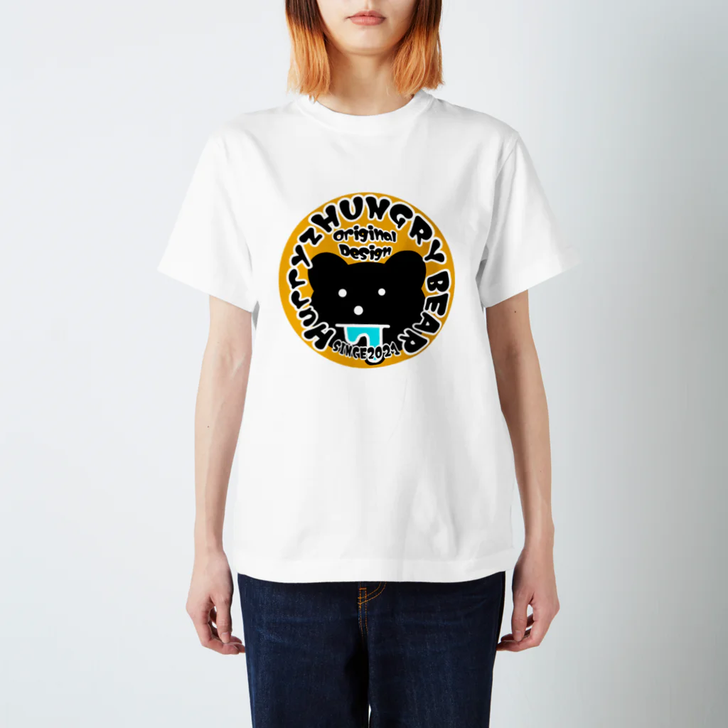 Hurryz HUNGRY BEARのHurryz HUNGRY BEARロゴ Regular Fit T-Shirt