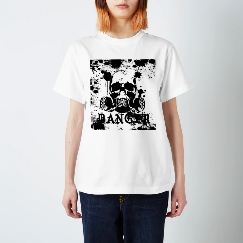 FabergeのDanger‐モノクロ スタンダードTシャツ