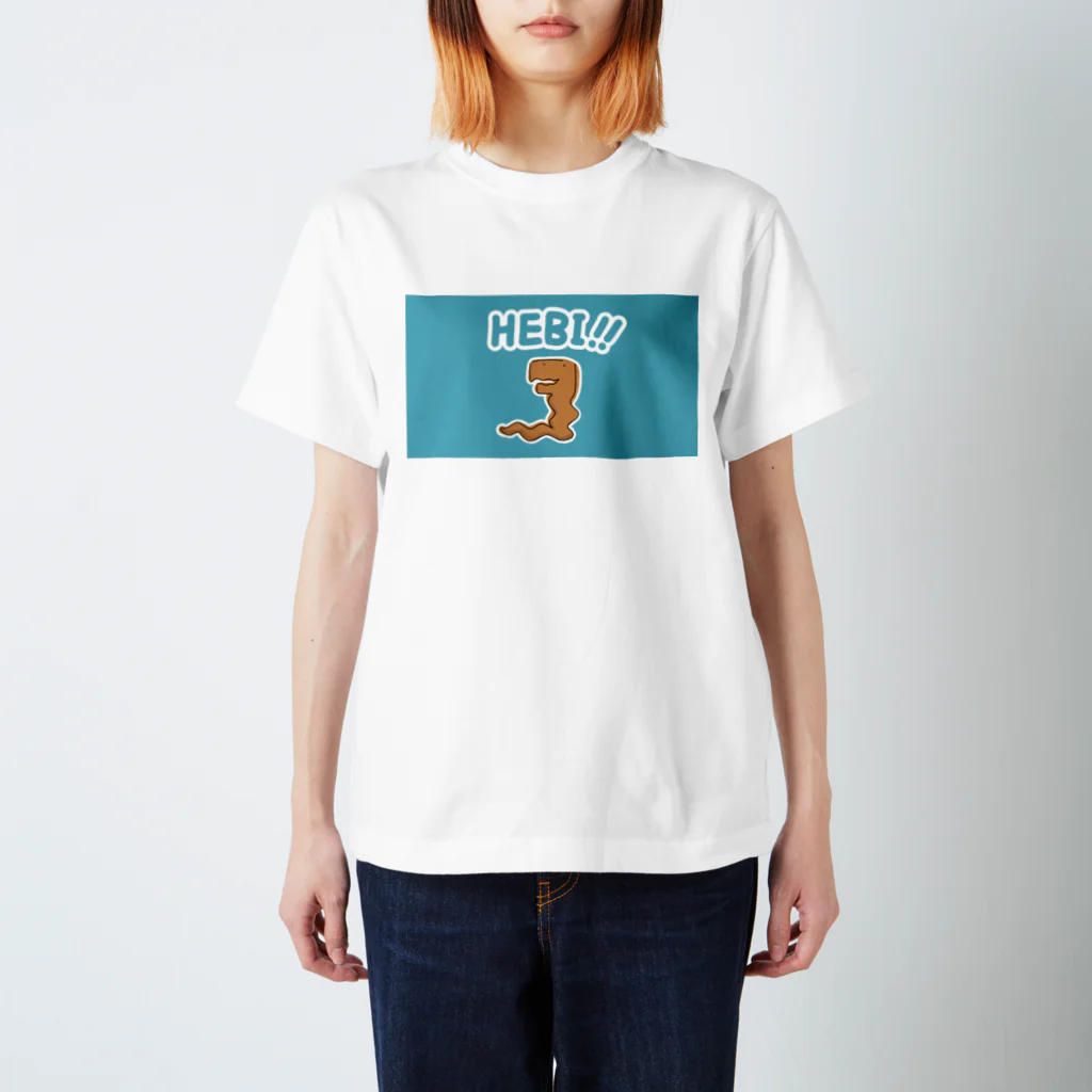 天国は夢の中のゆるーいヘビ スタンダードTシャツ