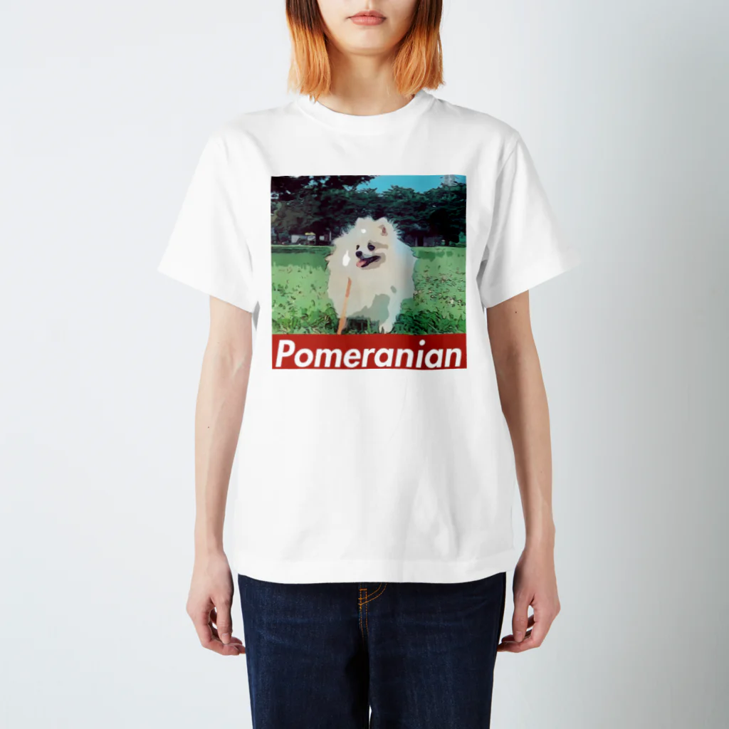 ポメ部のPomeranian park Regular Fit T-Shirt