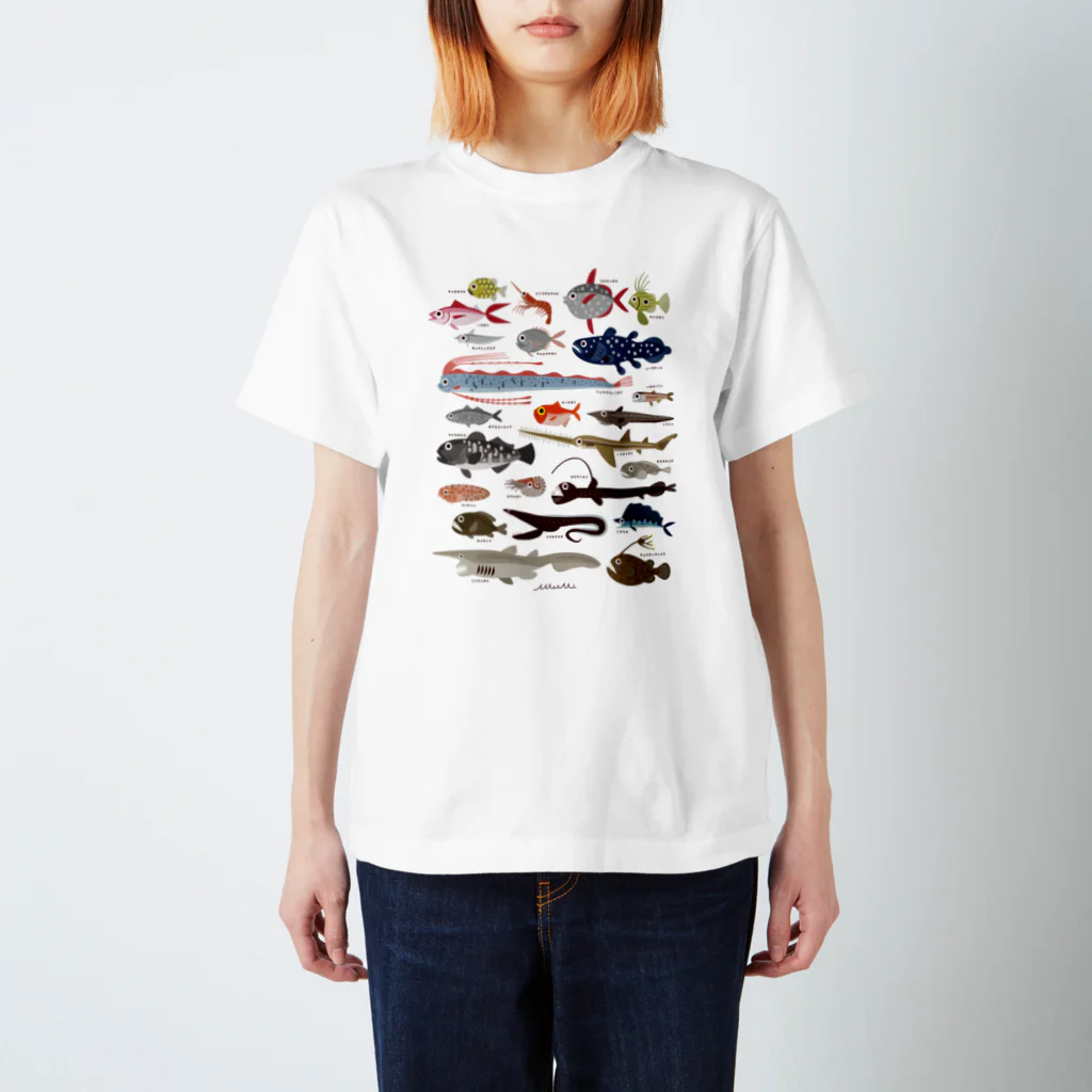 Astrio SUZURI店の深海魚 Regular Fit T-Shirt