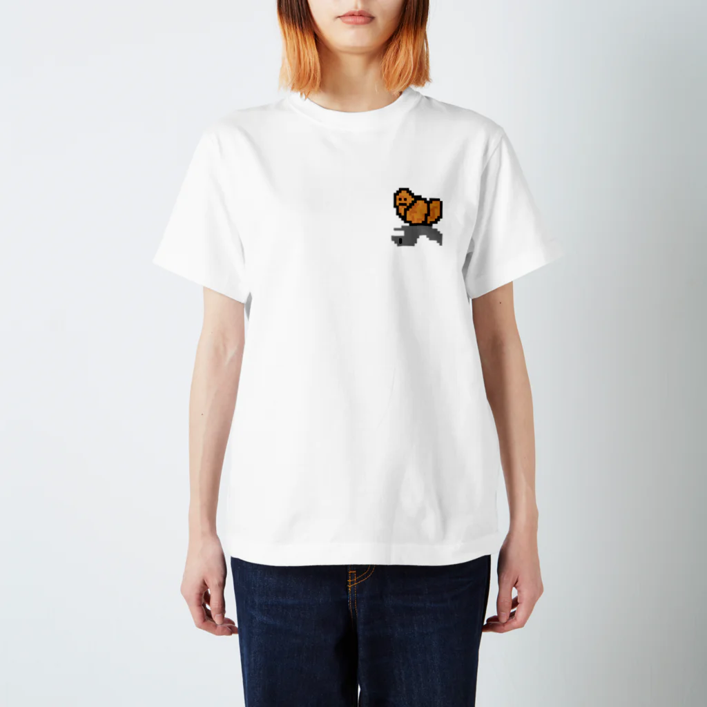 わっさん(クロワッサン)のパンＴドット絵 Regular Fit T-Shirt