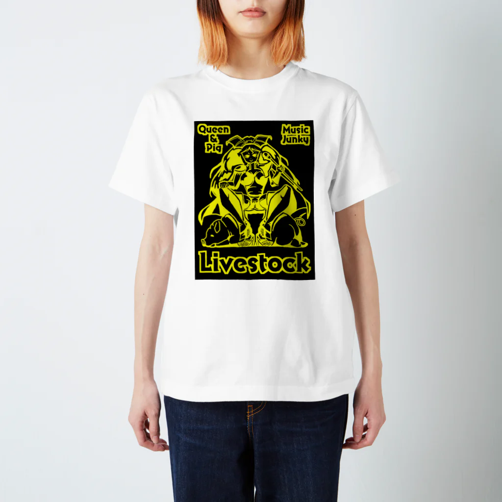 MusicJunkyのqueen&pig スタンダードTシャツ