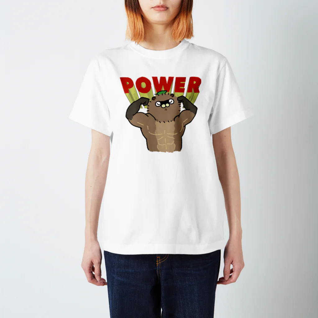 たわもみ商店のPOWERたわしちゃん スタンダードTシャツ