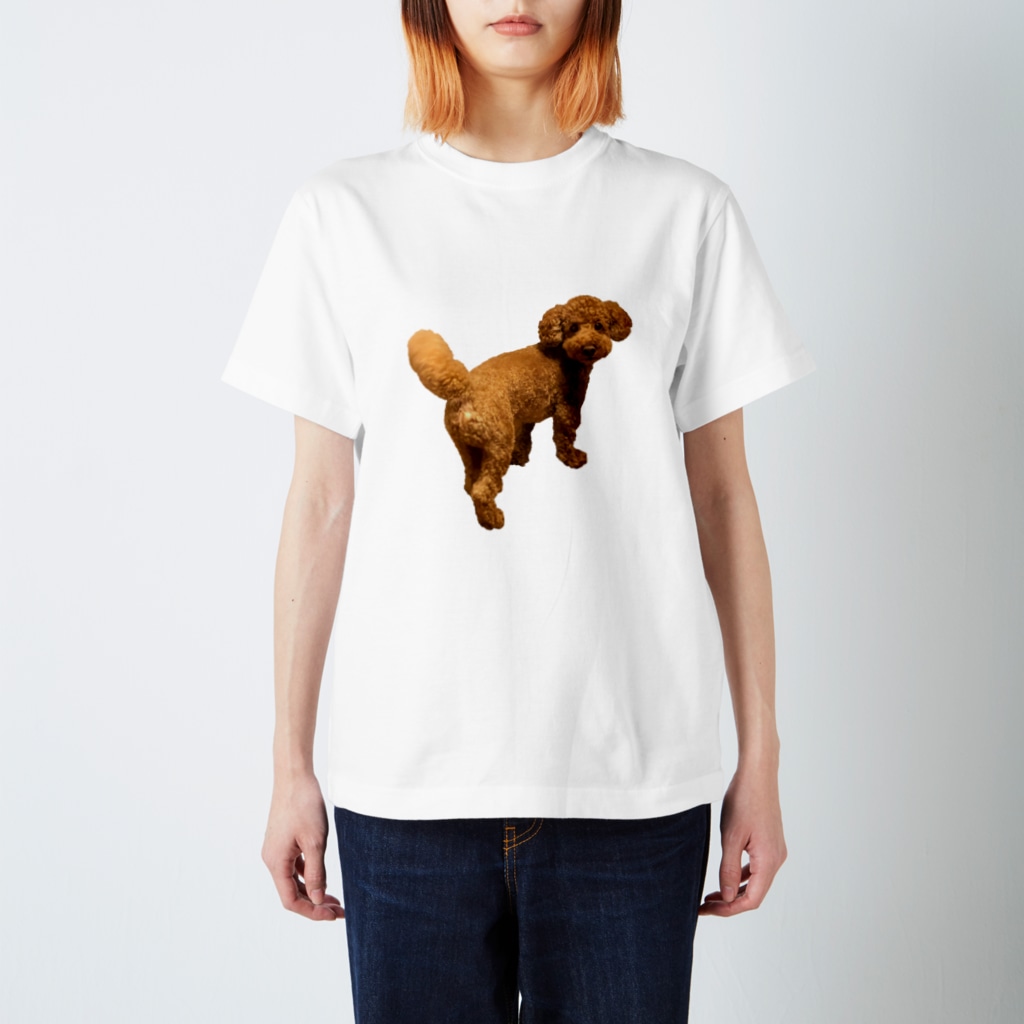 ハニョの振り向き犬 Regular Fit T-Shirt