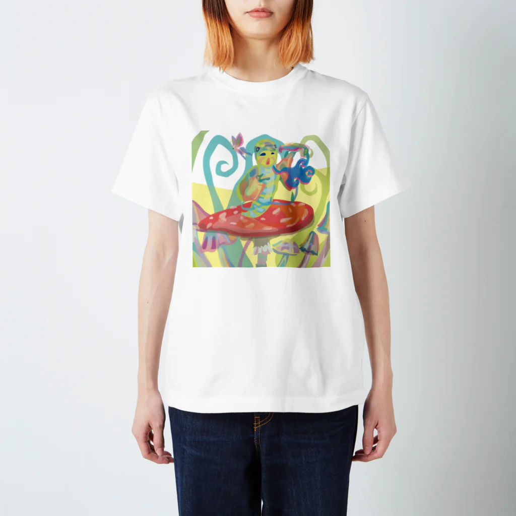 ~　羽 沙 妓 堂　~のAlice's adventures in Wonderland（Advice from a Caterpillar（Advice from a Caterpillar）/by animalinka Regular Fit T-Shirt