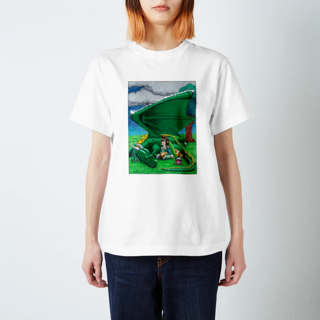 cris mateの竜翼雨傘 スタンダードTシャツ