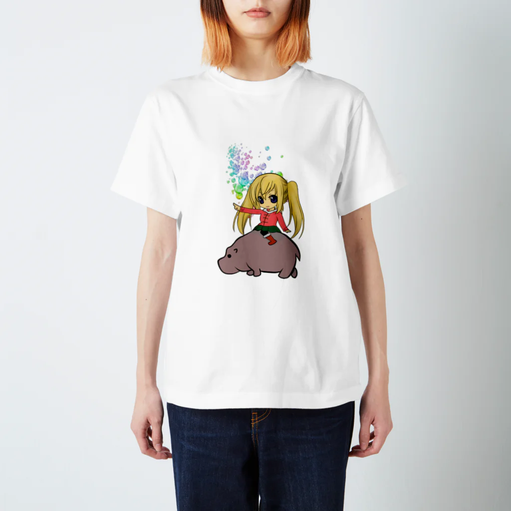 Dodokoのカリンとヒッポ スタンダードTシャツ