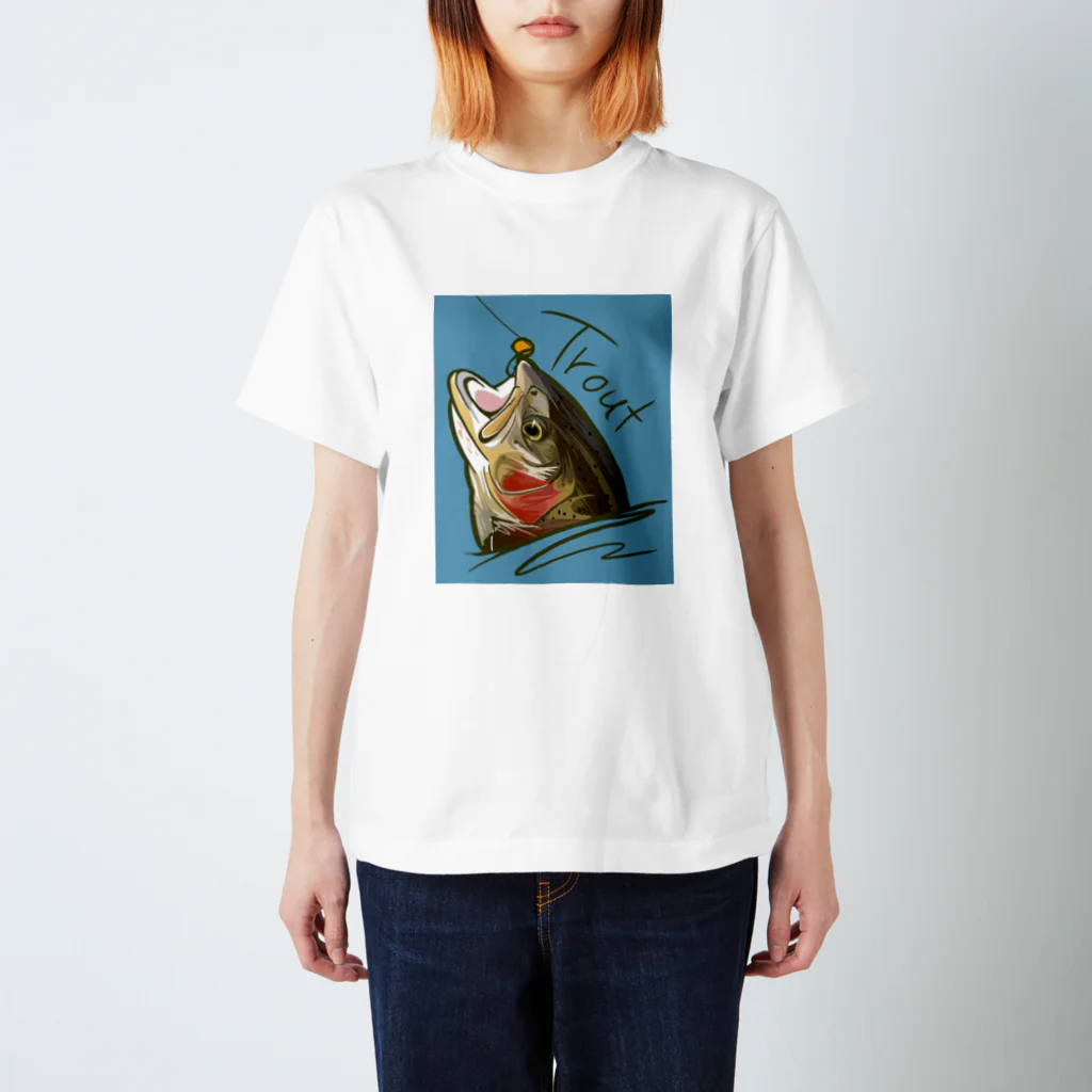 🎨nanairo🐟のtrout スタンダードTシャツ