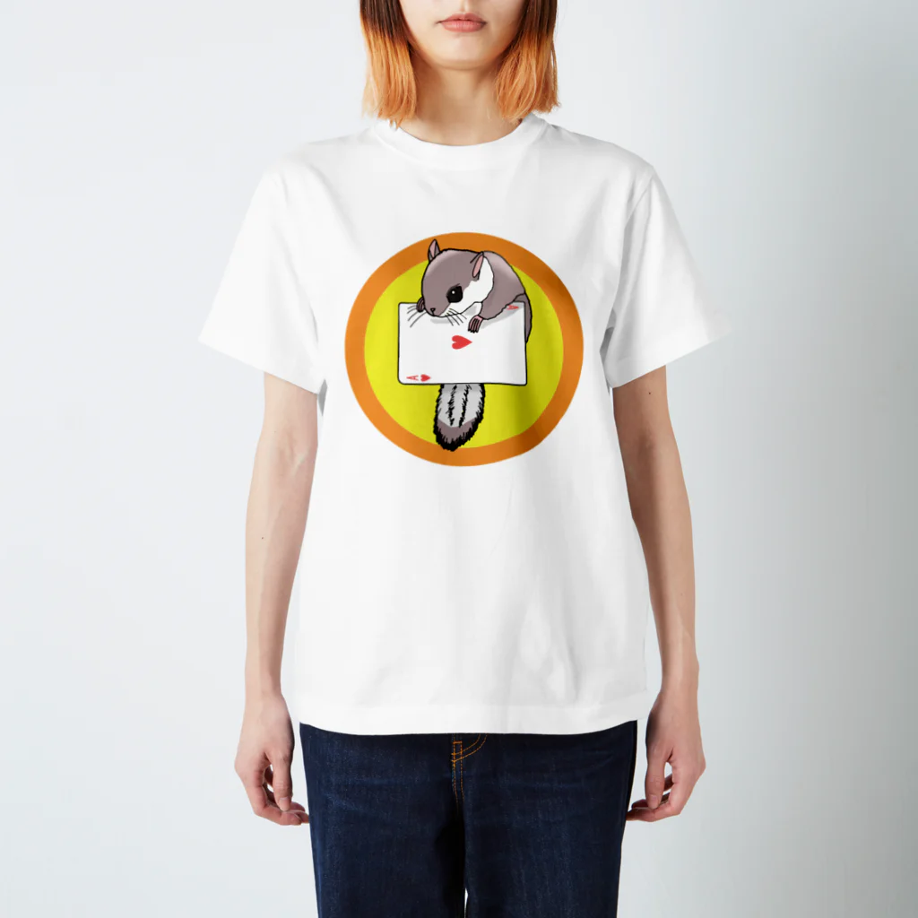 MIZUKICOCOのトランプとモモンガ（黄色） Regular Fit T-Shirt