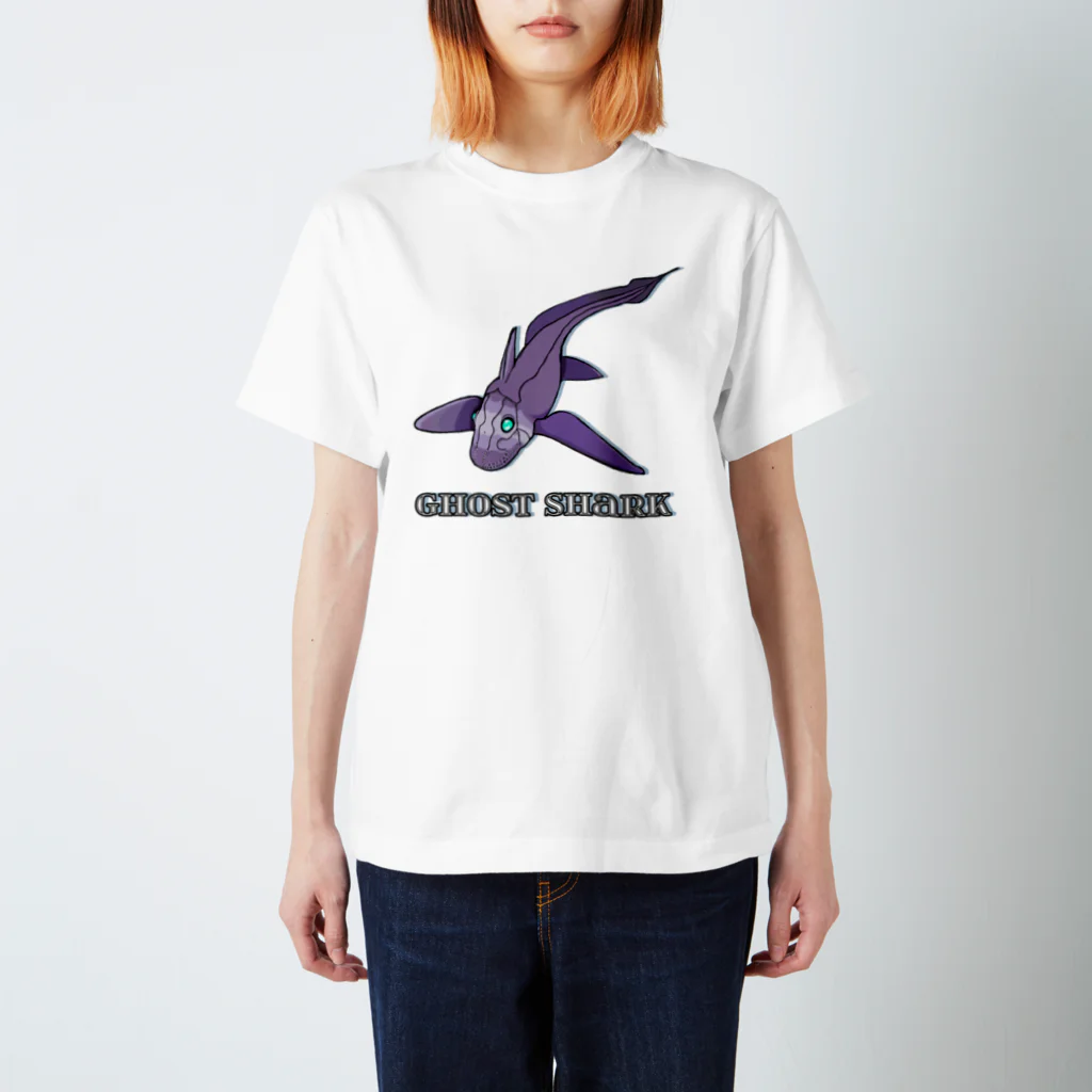 LalaHangeulのGhost Shark スタンダードTシャツ