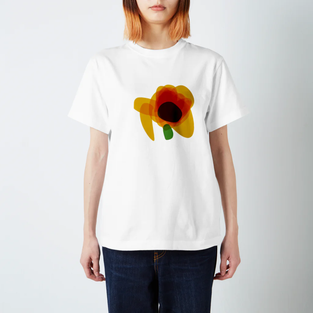 まとものお店。の娘作　ひまわりの花 スタンダードTシャツ