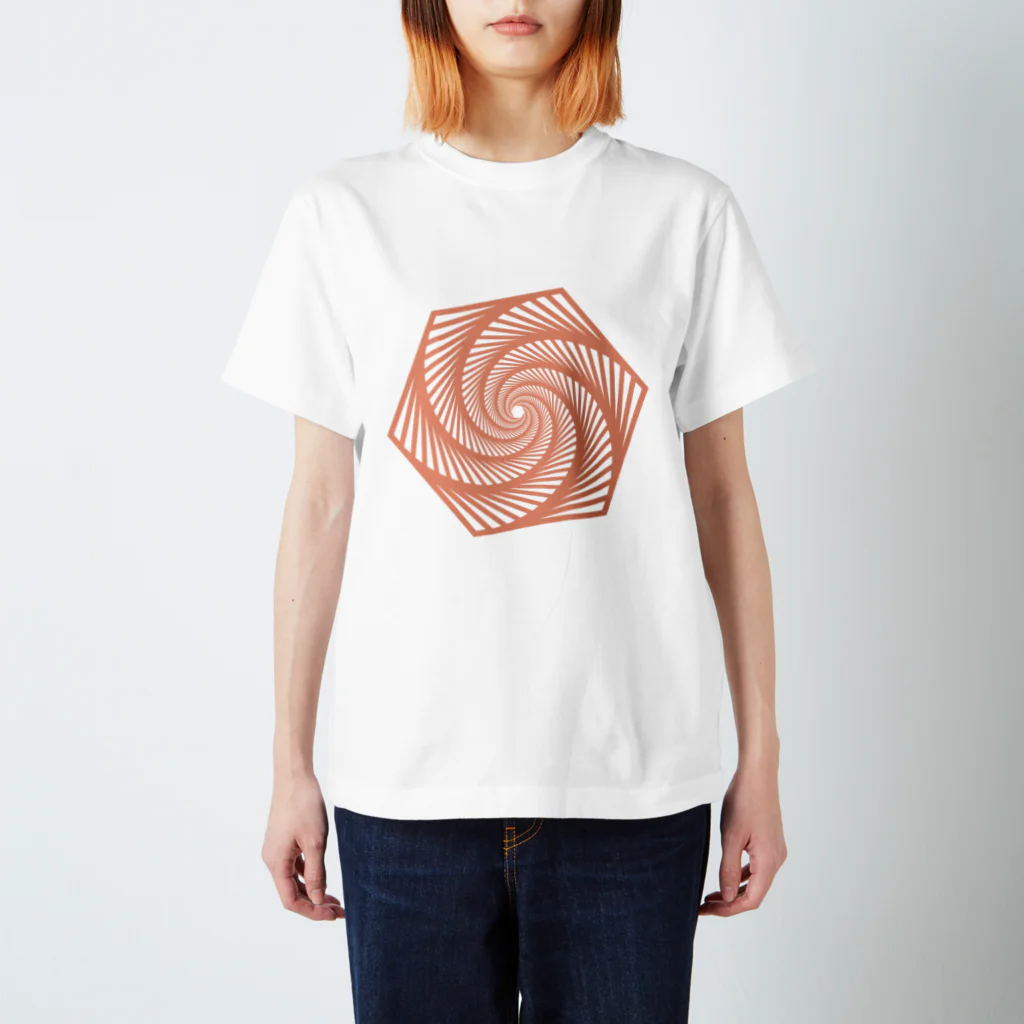 geometricのうずまき Regular Fit T-Shirt