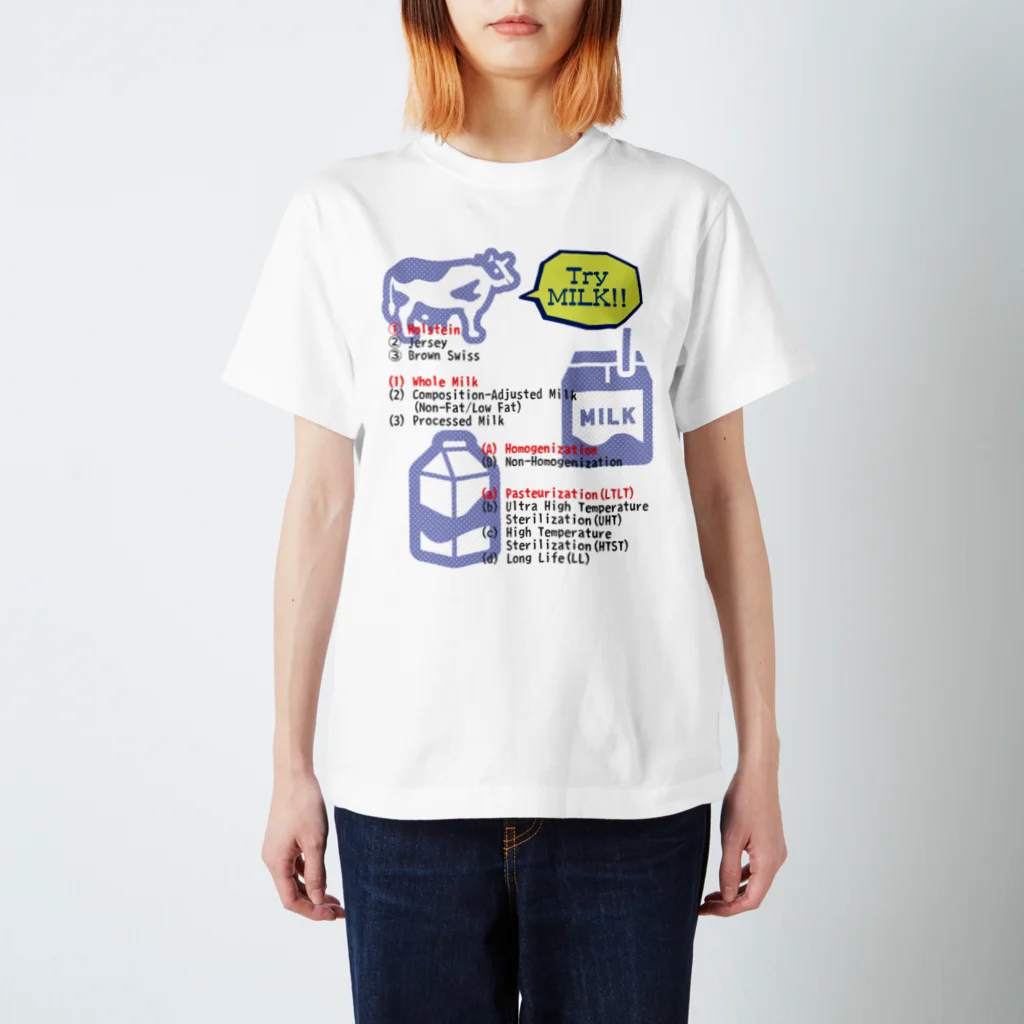 メルヘン乳業のTry MILK!! スタンダードTシャツ