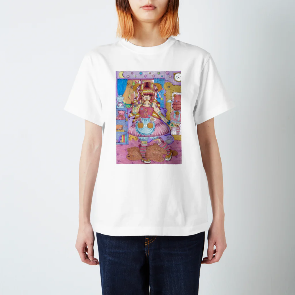 くまちくまお屋さんのteddy bear girl's room Regular Fit T-Shirt