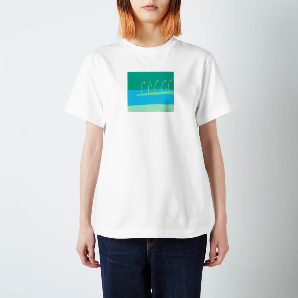 プーショップのススキ in the river Regular Fit T-Shirt