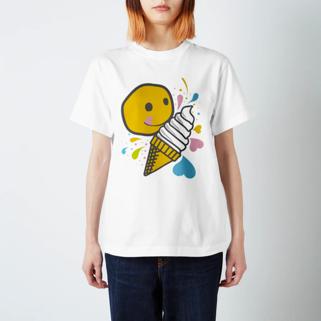 AURA_HYSTERICAのSoft_Serve_Ice_Cream Regular Fit T-Shirt