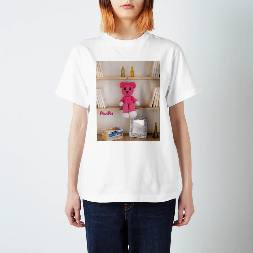 PostPet Official Shopのミニモモ_B Regular Fit T-Shirt