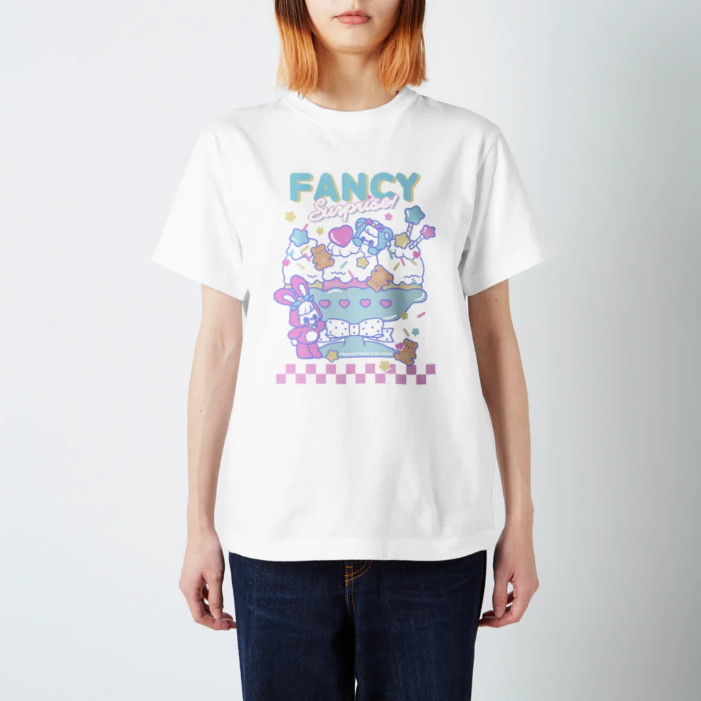 Fancy Surprise!の🌈Reprint🌈 Happimal Cream Sundae Regular Fit T-Shirt