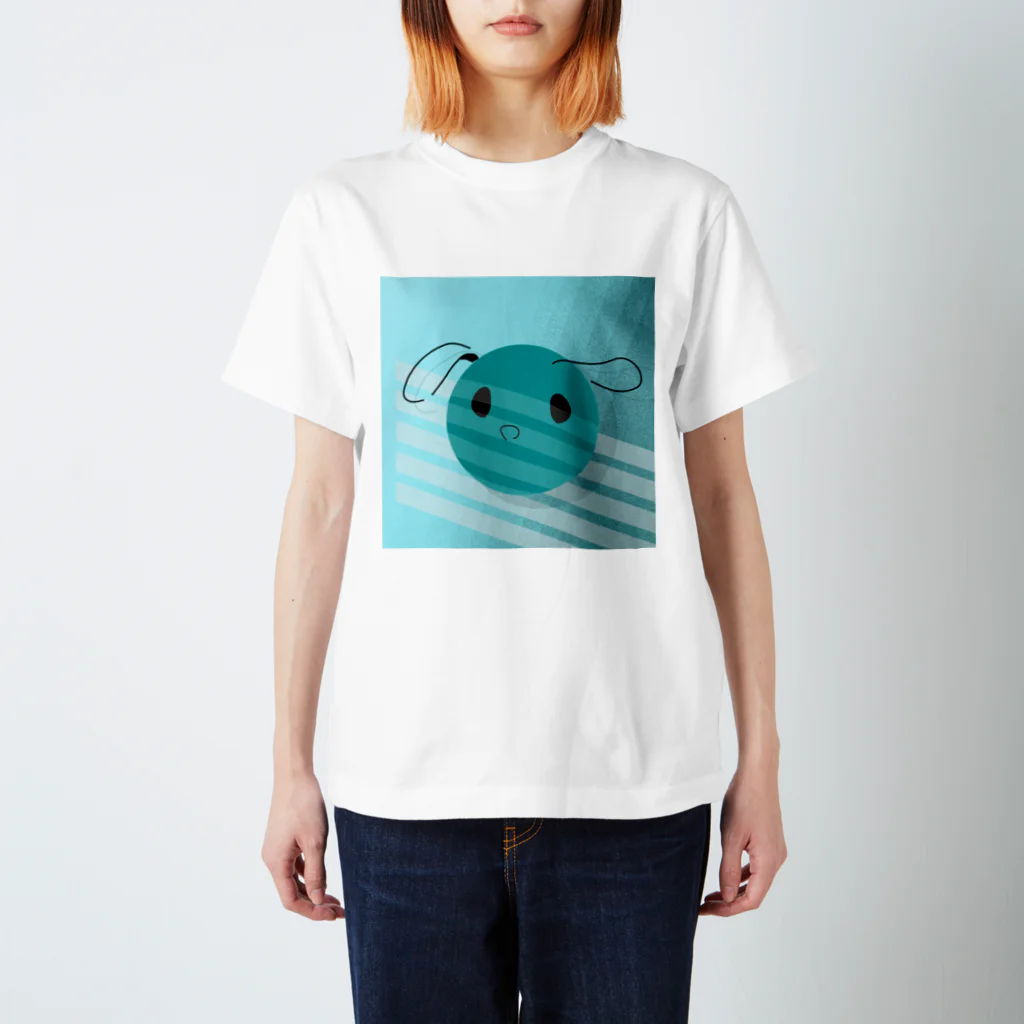 球体生活の球体犬(朝) スタンダードTシャツ