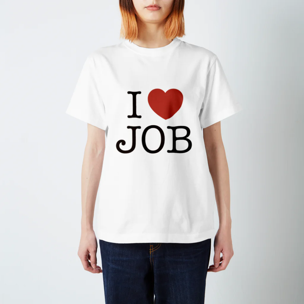  SQUID_INKのSHOPのI LOVE JOB Regular Fit T-Shirt