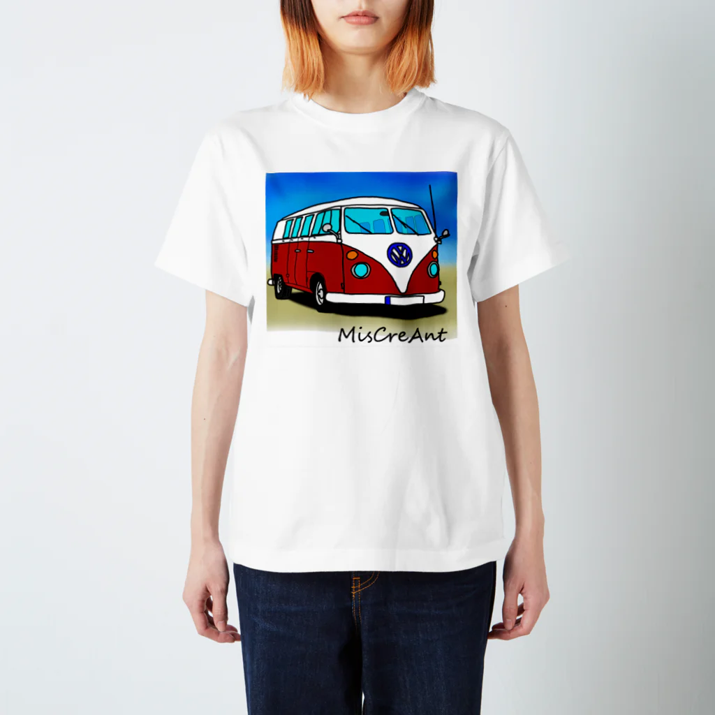 MisCreAntミスクリアントのワーゲンバス スタンダードTシャツ
