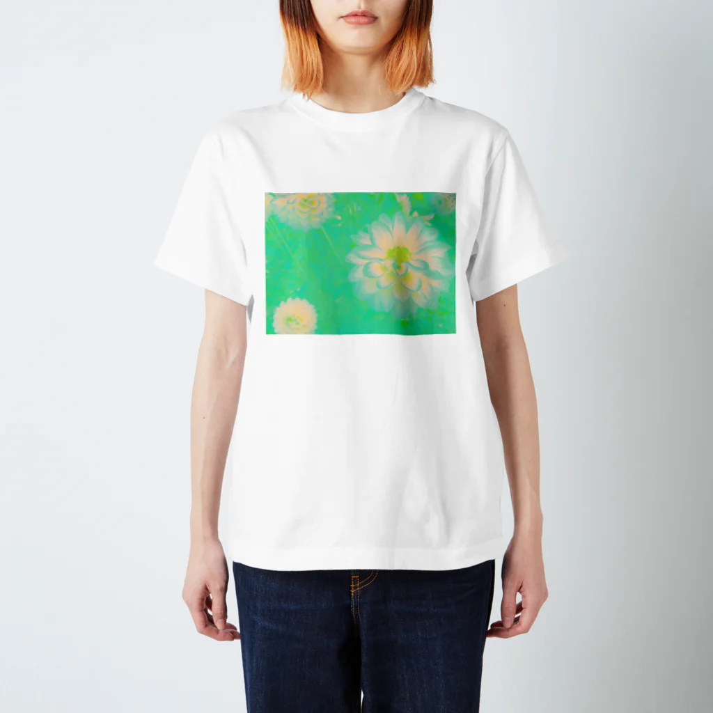 アユミーノの花＊花　ペパーミントグリーン スタンダードTシャツ