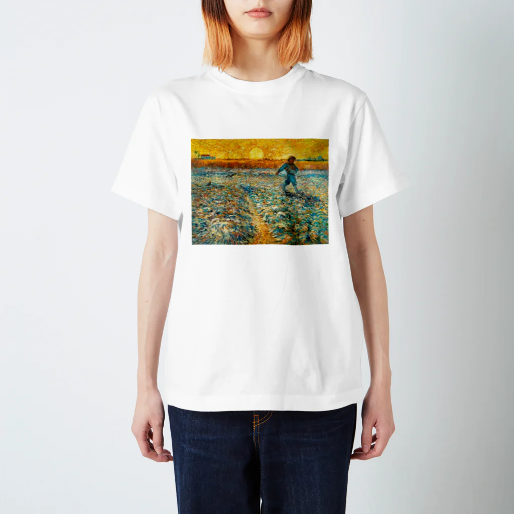 Art Baseのゴッホ / 種をまく人 / 1883  スタンダードTシャツ