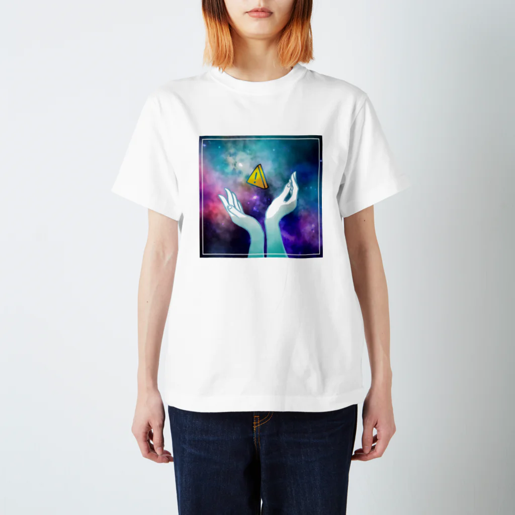 ガマクチのCAUTION IN OUTER SPACE Regular Fit T-Shirt