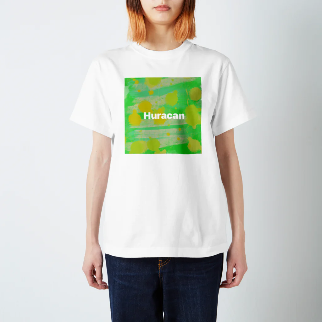 Huracan（ウラカーン）のクラッシュグリーン スタンダードTシャツ