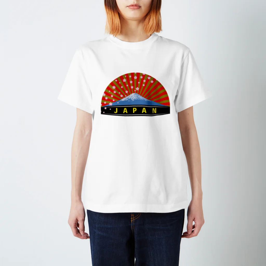 JAPAN 日本 マーク 富士山と桜 / kimchinのスタンダードTシャツ